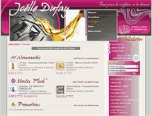 Tablet Screenshot of joelledufay.be
